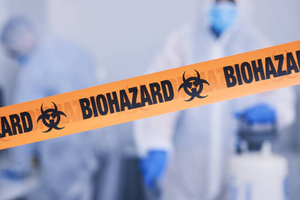 Professional Biohazard Cleanup technician working in Wood-Ridge, NJ
